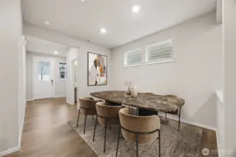 Bright and welcoming entrance. Photo's are for representational purposes only. Colors and finishes may differ.