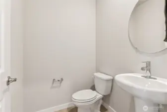 Main level powder room.