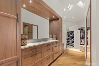 Primary closet