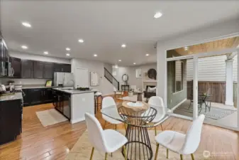 Open-concept layout showcasing durable LVP flooring and a functional floor plan.