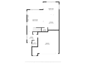 Main level floor plan.