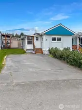 Front of Home with two parking spaces.