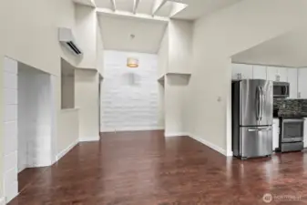 Living dining and kitchen area