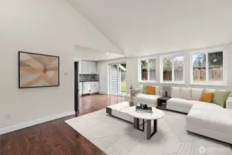 Virtually Staged living area