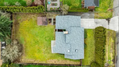 Drone picture from left side of home