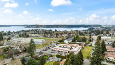 Drone of the area and the puget sound