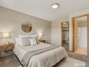 Walk-in closet and ensuite