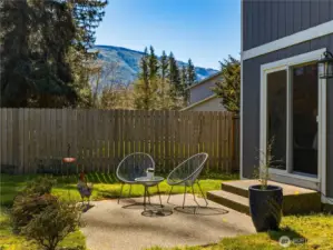 Patio waiting for you!