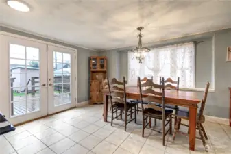 Dining room is perfect for entertaining.