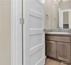 Similar home, not actual. Main floor half bath/powder room.