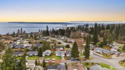 Taking in the view (see the home boxed in red).