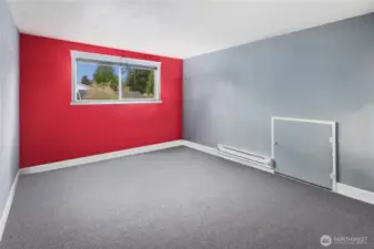 Primary bedroom is upstairs.