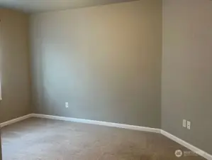Bedroom 3: It's spacious, hard angle to capture