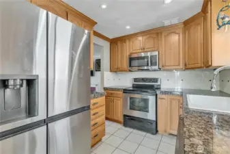 All appliances stay.