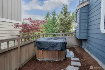 Hot tub anyone?  Sit back and relax in your new home in Duvall