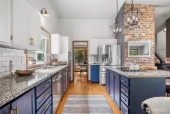 The touches in this kitchen really make this area special.