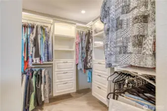 Primary closet