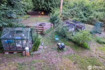 Green House and Garden Area