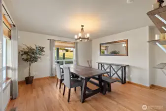 Generous dining room or bonus space.