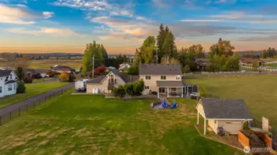 Shop space abounds, septic located off lot with an easment.