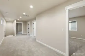 Large Flex space upstairs perfect for an office or game room.