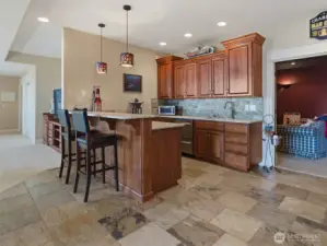 Kitchenette on lower level