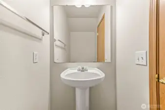 Powder room on main floor