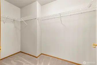 Primary walk in closet