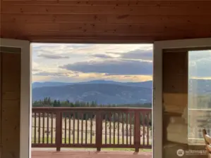 gorgeous views out the living area