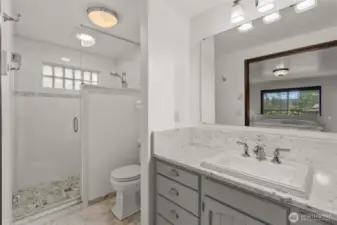 Primary Bath with Walk in Shower with Bench