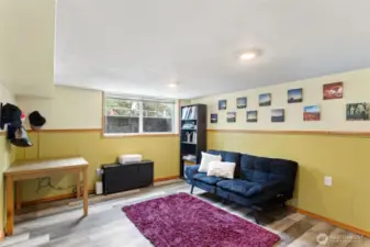 The lower level boasts a large open room which could be a media room, rec room, or office space.