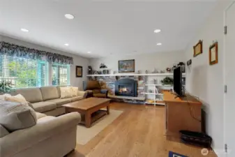 Rec Room with a Gas fireplace