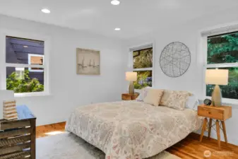 Spacious, light filled bedroom