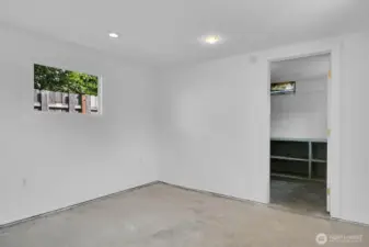 Room 2 and a look into the storage area in the detached building