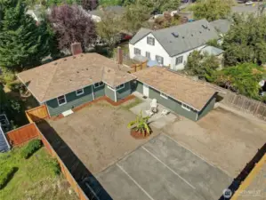 Great potential in the back yard of this property!