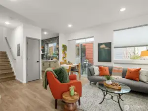 Sliding Doors to Outdoor Porch