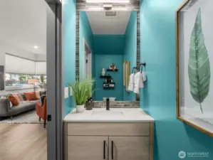 Powder Room on Main Level