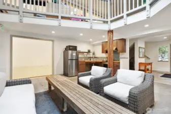 Clubhouse with kitchen for entertaining and summertime fun.