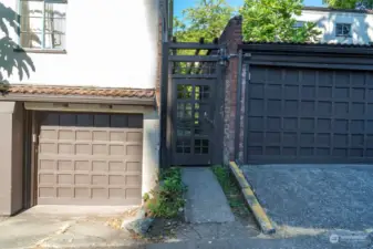 Entrance to the unit is through the secure alley access door.