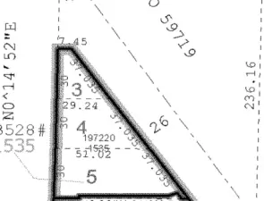 Property map image  6,528 SF lot size