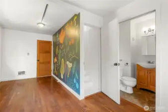 2nd bedroom - access to ensuite bath and finished attic space