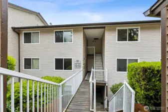 Top floor unit, right side