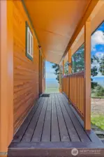 Covered entry for easy, weather-protected access.