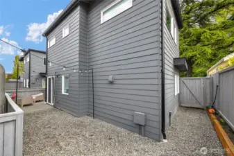 Excellent fenced yard for entertaining and/or pets.