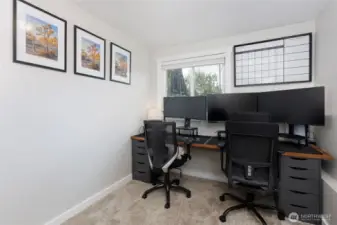 Lower level 3rd bedroom/office.