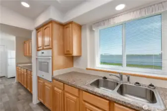 Kitchen and hall to utility room