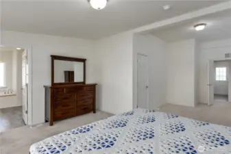Master bedroom toward M bath and hallway