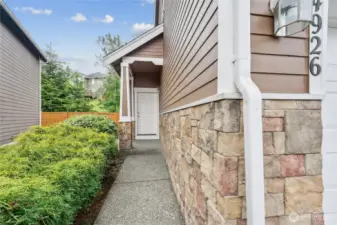 Front entry.