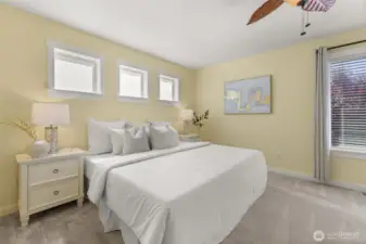 Spacious primary suite