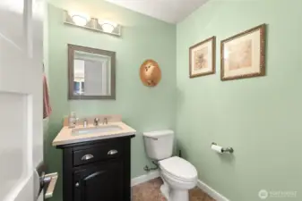 Main floor powder room.